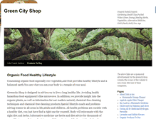 Tablet Screenshot of greencityshop.com